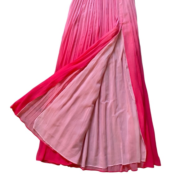HELLO MOLLY Love Letter To You Maxi Dress Pink Ombré Pleats NEW Size XS / 2 NWT - Picture 7 of 14